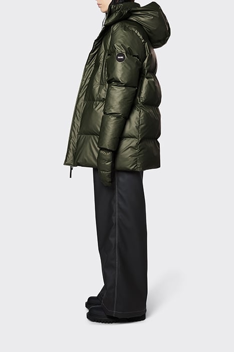 UNISEX BOXY PUFFER PARKA EVERGREEN 6