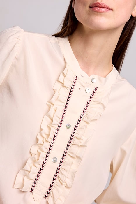 TOP RUFFLES LYOCELL COTTON IVORY 6