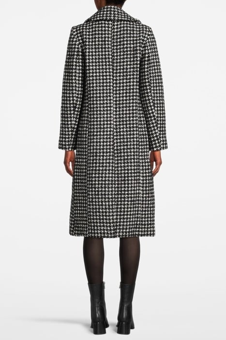 CELIA DOUBLE BREASTED COAT MONOCHROME 2