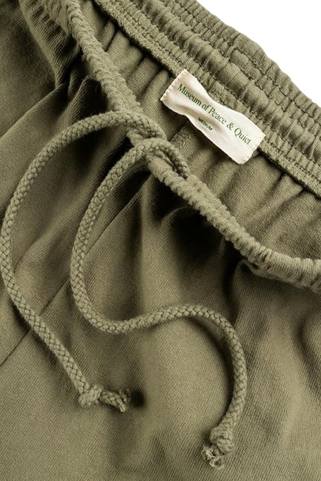 MUSEUM OF PEACE & QUIET – WORDMARK SWEATSHORTS OLIVE 5