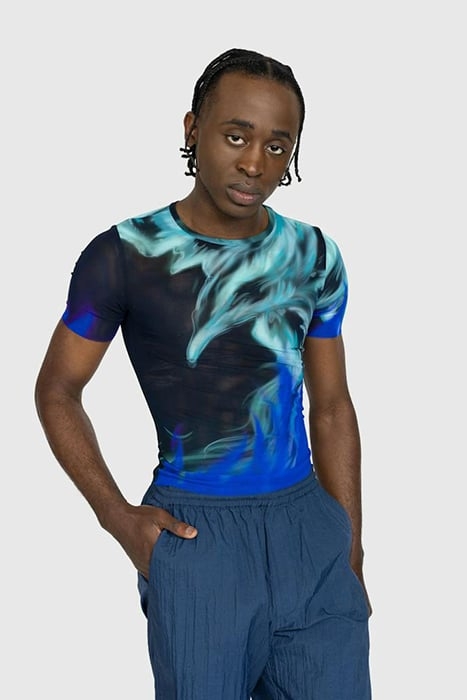 GERRIT JACOB – MESH T-SHIRT BLACK 1