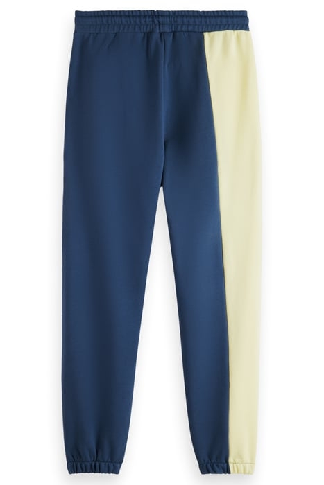 UNISEX ORGANIC COTTON COLOURBLOCK SWEATPANT STORM BLUE/GLOW 5