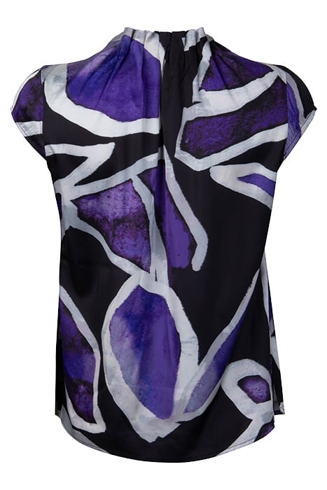 COMMA BLOUSES GREY/BLACK 2