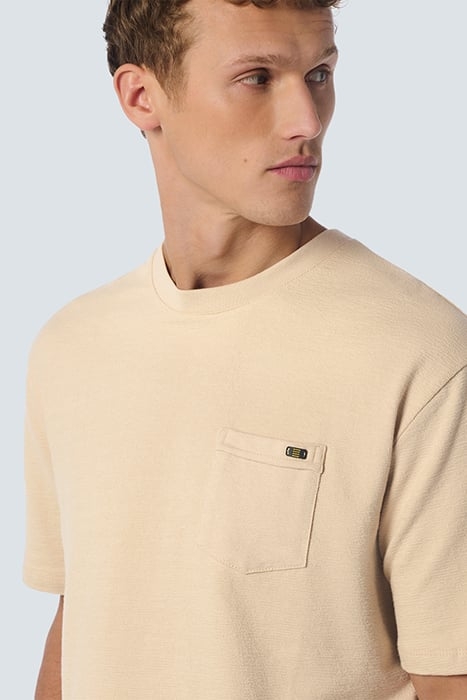 T-SHIRT CREWNECK SOLID JACQUARD SLUB CEMENT 6