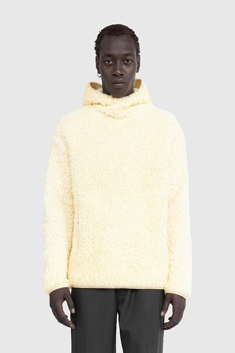 JIL SANDER – FLEECE HOODIE LEMON 1