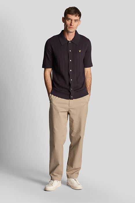 TEXTURED STRIPE POLO DARK NAVY 3