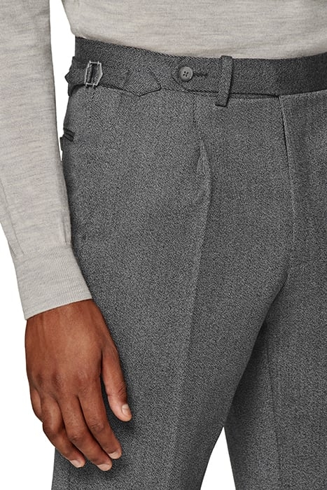 GREY SLIM LEG TAPERED TROUSERS GREY 5