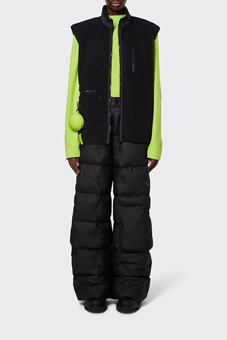 UNISEX HEAVY FLEECE VEST BLACK 1