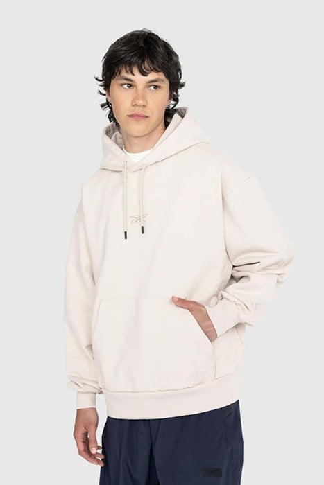 REEBOK – OVERSIZED PIPED HOODIE SAND 1