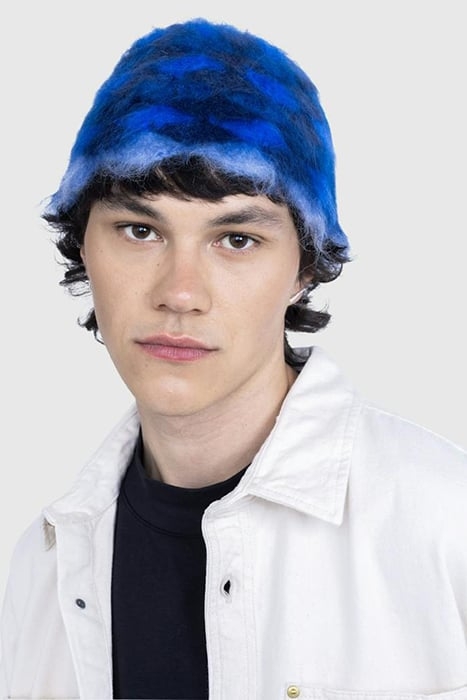 SSU – UNISEX BRUSHED MOHAIR SEASHELL BUCKET HAT MERLIN BLUE 1