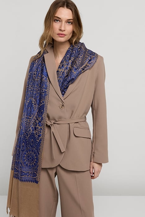 SCARF LUXURY EMBROIDERED FUNGHI 2