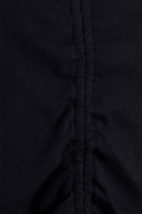 STRAP DETAIL RELAXED FIT TEE BLACK 3