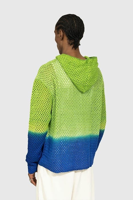 AGR – BALANCE + GROWTH CROCHET HOODIE GREEN/BLUE 2