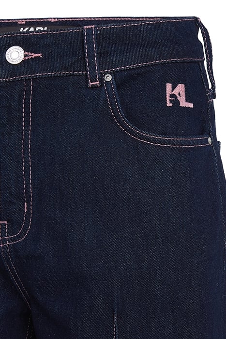 PIN TUCK WIDE LEG DENIM BLUE 3