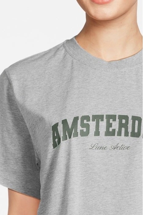 DEMI AMSTERDAM TEE GREY MELANGE 4