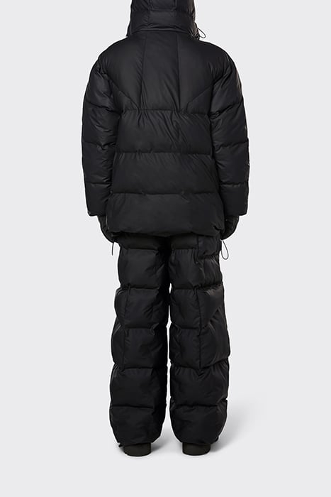UNISEX BLOCK PUFFER JACKET BLACK 2