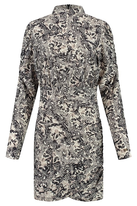 BABB DRESS BLACK/HUMMUS 1