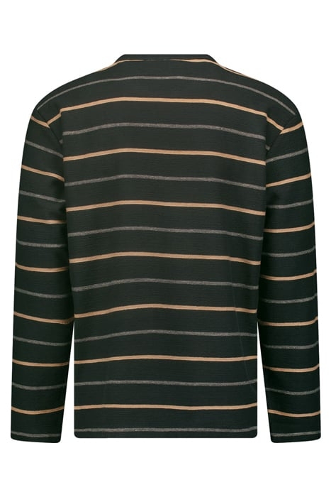T-SHIRT LONG SLEEVE CREWNECK STRIPES DARK STEEL 2