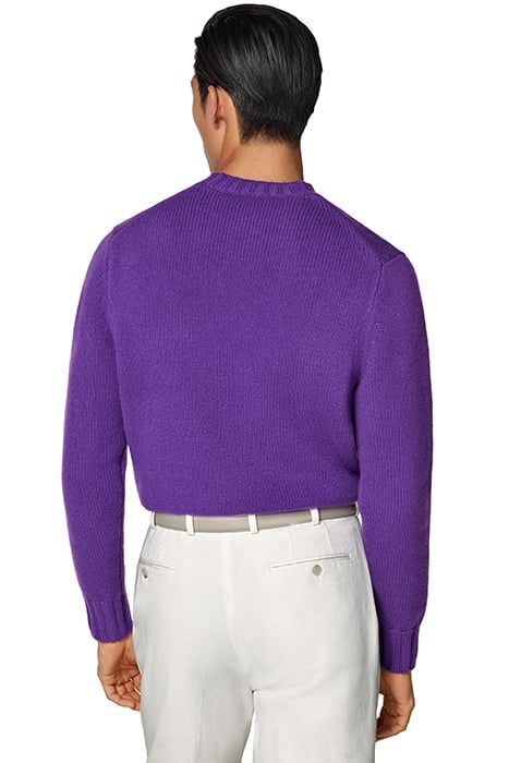 PURPLE MERINO CREWNECK PURPLE 2