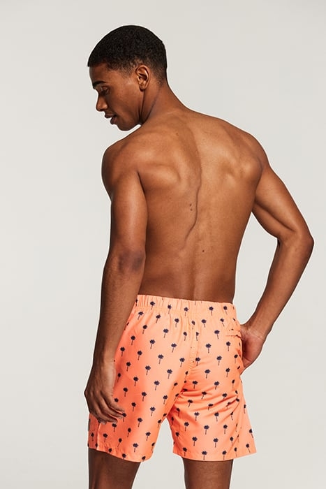 MEN SWIMSHORT SCRATCHED SHIWI PALM NEON ORANGE 2