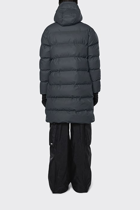 UNISEX LONG PUFFER JACKET SLATE 4