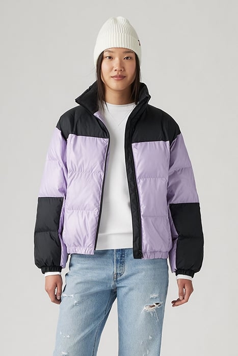 DELANEY PUFFER JACKET IN PURPLE 1