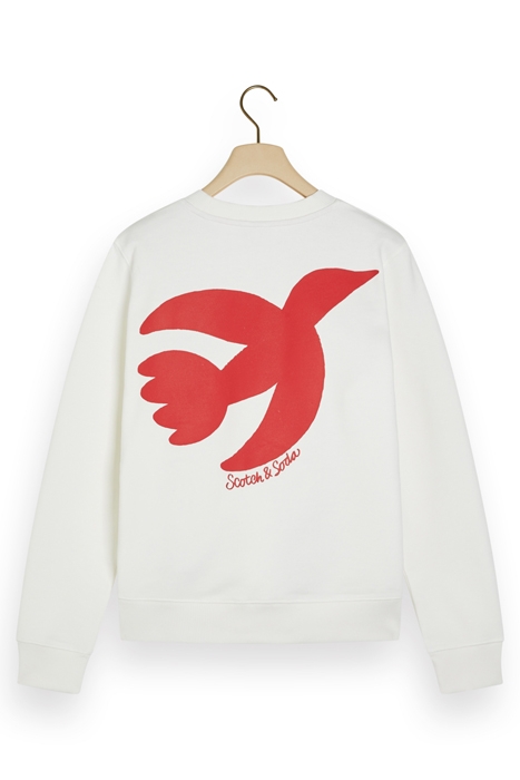 THE FREE SPIRIT PEACE BIRD REGULAR FIT SWEAT OFF WHITE 5