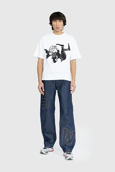 SAINTWOODS – PATCH RAW DENIM INDIGO BLUE 2