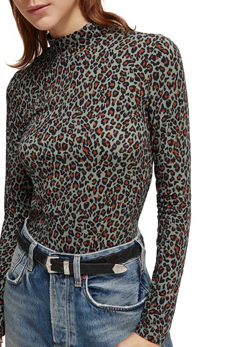 ALL OVER PRINTED MOCKNECK LONG SLEEVED SHIRT CREATURES OF TH 6