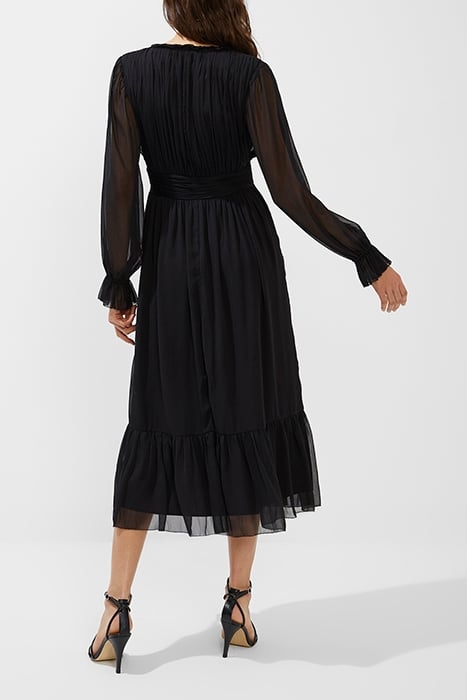 ES ALITA SOLID PLT L/S VNK DRS BLACK 2