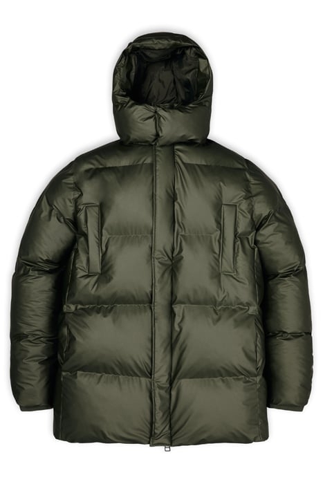 UNISEX BOXY PUFFER PARKA EVERGREEN 5