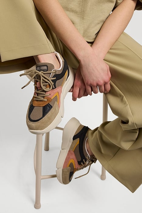 SNEAKER COMBI MATERIAL GREEN LENTIL 3