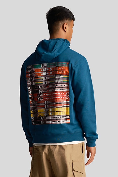 GRAPHIC SKI HOODIE APRES NAVY 2