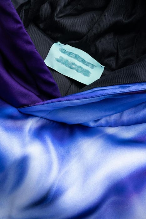 GERRIT JACOB – SATIN PADDED HOODIE LILAC 4