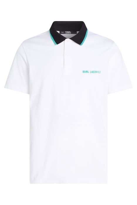 POP COLOR DETAIL POLO WHITE 1