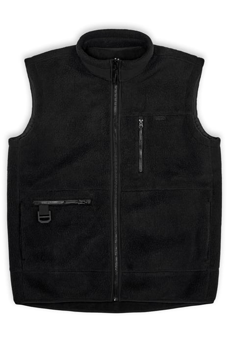UNISEX HEAVY FLEECE VEST BLACK 5