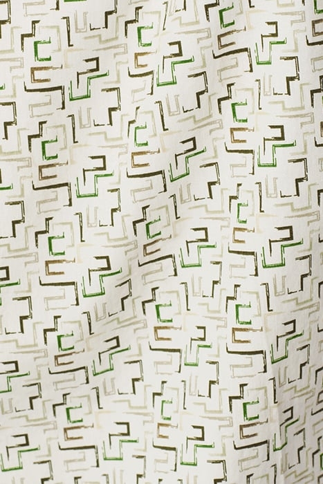 SHIRT SHORT SLEEVE STRETCH ALLOVER PRINTED GREEN 7