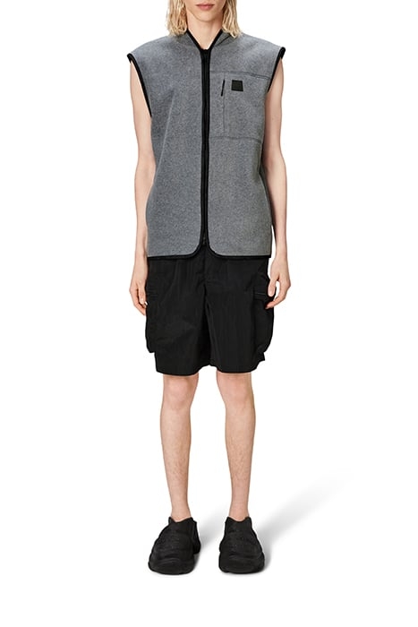 UNISEX DURBAN FLEECE VEST T1 DARK GREY MELANGE 1