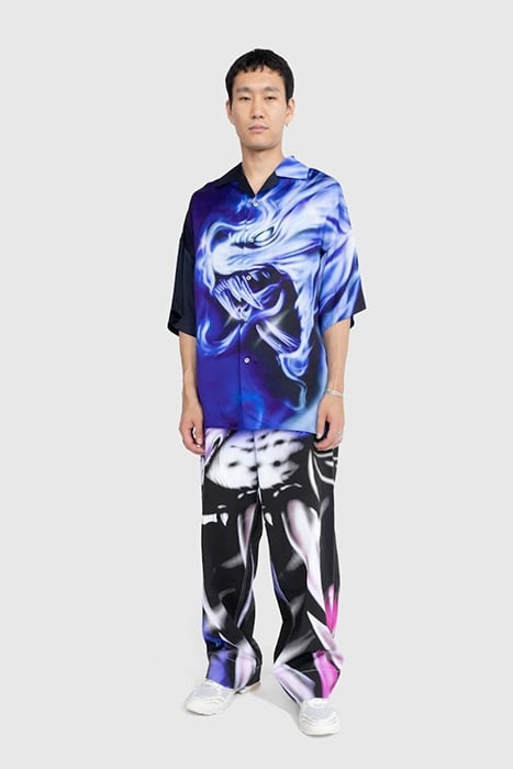 GERRIT JACOB – SATIN PRINTED SHIRT LILAC 2