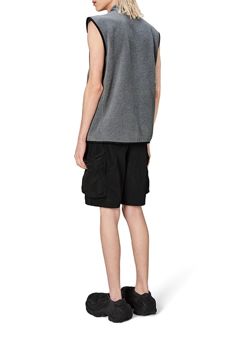 UNISEX DURBAN FLEECE VEST T1 DARK GREY MELANGE 2