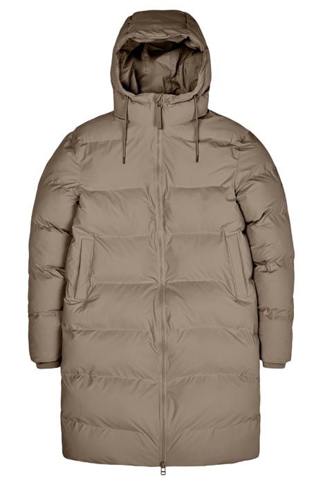 UNISEX LONG PUFFER JACKET TAUPE 5
