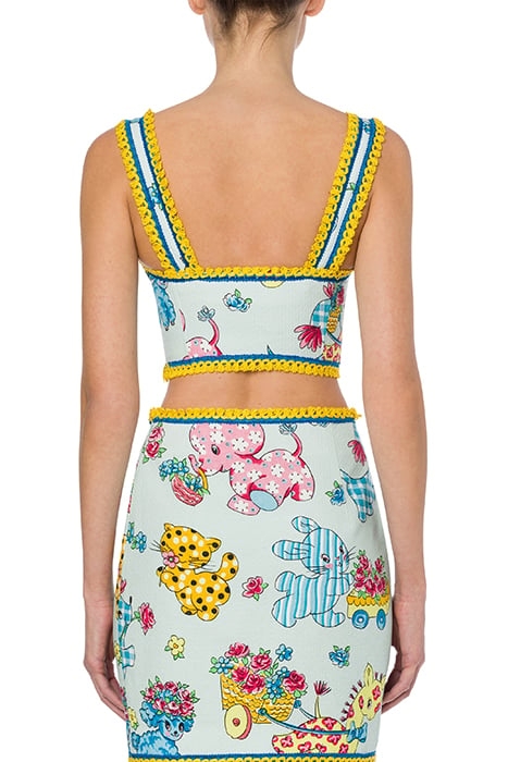 CALICO ANIMALS PIQUE BRALETTE BLUE 2