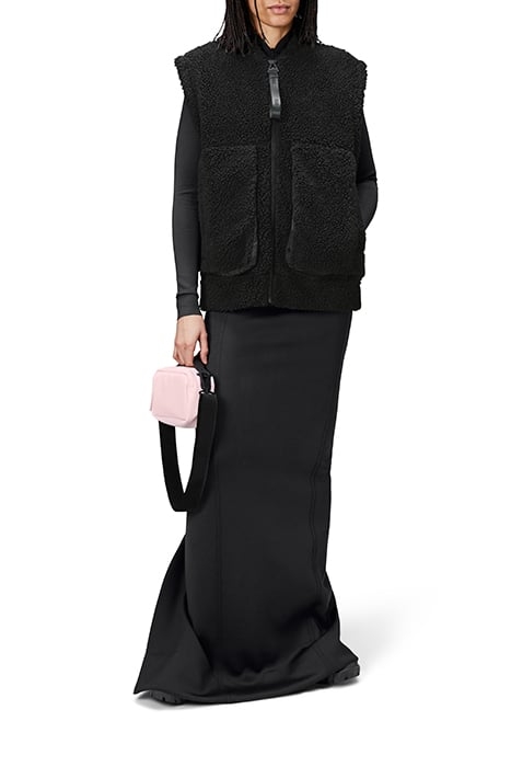 UNISEX KOFU FLEECE BOMBER VEST T1 BLACK 6