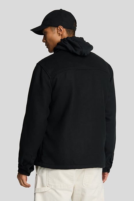 BRUSHED OVERSHIRT JET BLACK 2