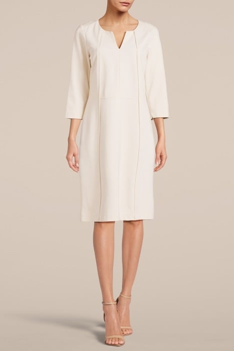 DRESS PUNTO MILANO IVORY 1