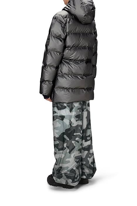 UNISEX ALTA LONG PUFFER STRING W JACKET W3T4 METALLIC GREY 2