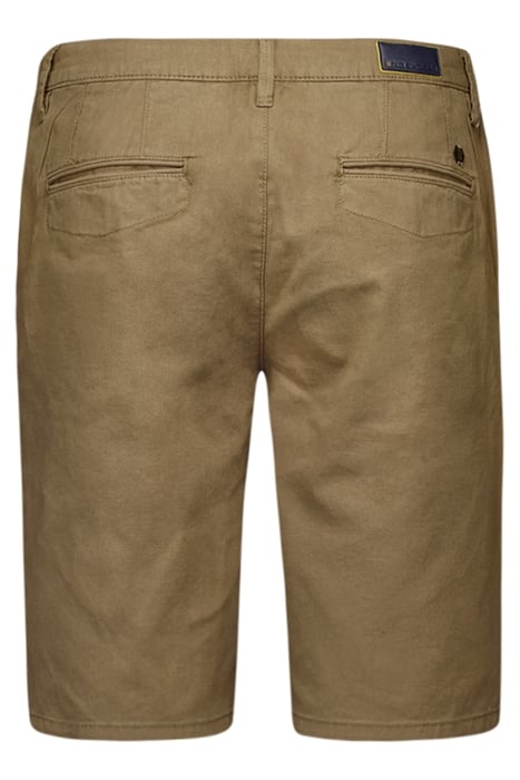 SHORT WITH LINEN GARMENT DYED ALMOND 5