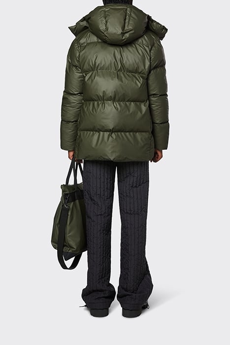 UNISEX BOXY PUFFER PARKA EVERGREEN 4