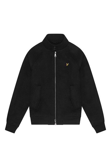 DOUBLE FACE WOOL HARRINGTON JET BLACK 4
