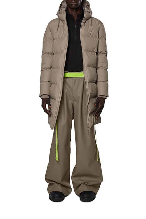 UNISEX LONG PUFFER JACKET TAUPE 3